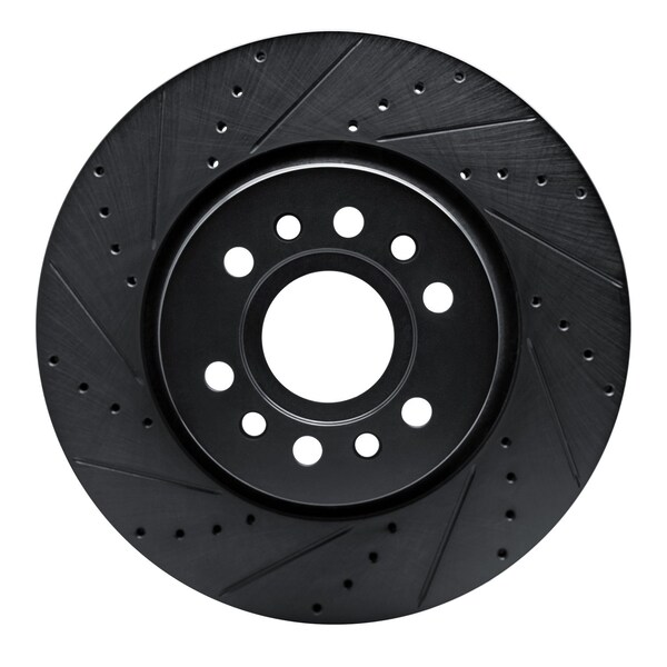 Dynamic Friction Co DFC Brake Rotor - Drilled and Slotted - Black 633-40125L - main