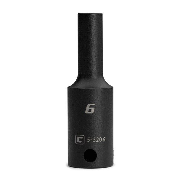 Capri Tools 6 mm Deep Impact Socket, 3/8 in. Drive, 6-Point, Metric CP53206 - main