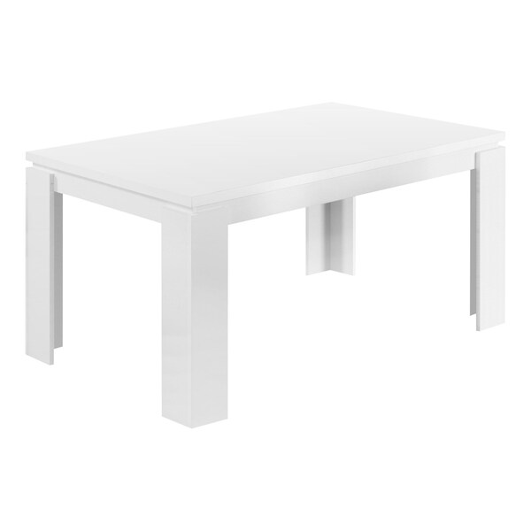 Homeroots 140" White Solid Wood Dining Table 332588 - main