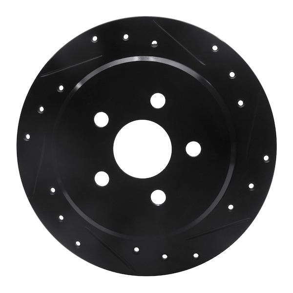 Dynamic Friction Co DFC Brake Rotor - Drilled and Slotted - Black 633-39011R - main