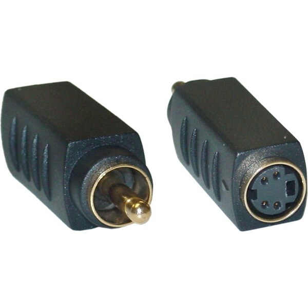 Cable Wholesale S Video to RCA Adapter, S-Video (MiniDin4) Female to RCA Male, Gold Connectors 30S2-05500 - main
