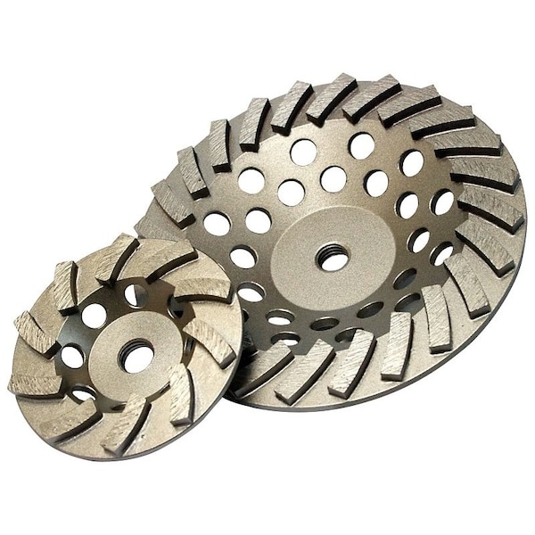 Diamond Products DIAMOND PRODUCTS 22419 Deluxe-Cut Turbo Cup Grinder, 5/8-11 in Arbor, Diamond, 4 in Dia 22419 - main