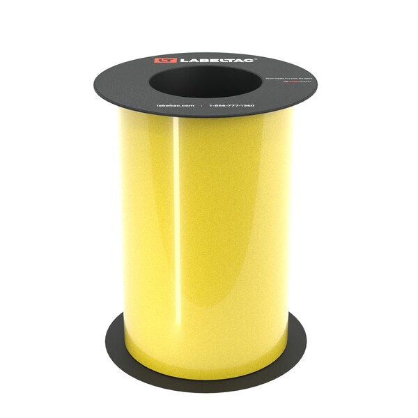 Labeltac Safety Grade Reflective Label Supply 8in x 75ft LT9, Yellow LT801SGRF-C - main