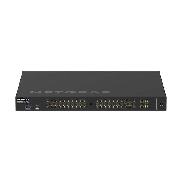 Bzbgear NETGEAR AV LINE 40x1G PoE+ 480W and 8x SFP Managed Switch (Preconfigured GSM4248P-100NAS) NET-M4250-40G8F-PoE+PC - main