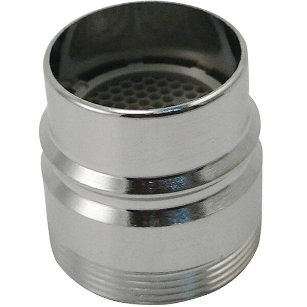 Plumb Pak Faucet Aerator Adapter, 15/16-27 x 55/64 in in, Male/Female, Brass, Chrome Plated PP28003 - main