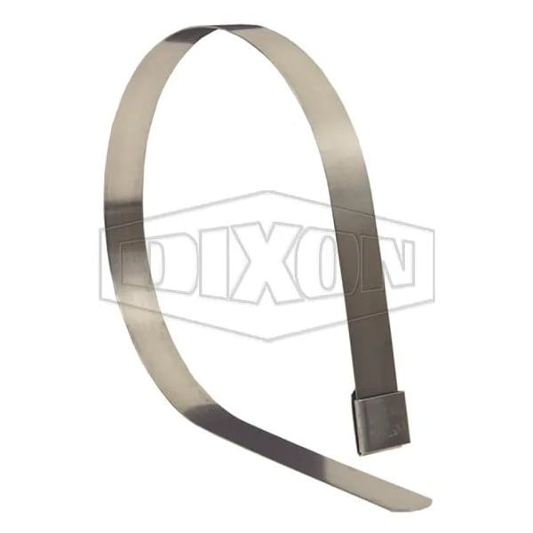 Dixon FO Series Center Punch Open End Band Clamp, 8 ID x 0.031 in Thick, 300 SS, Domestic FO32 - main