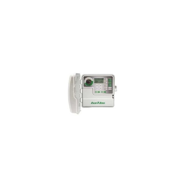 Rain Bird Irrigation Timer, 25.5/120 VAC, 6 -Zone, 1 -Program, Digital Display, Wall Mounting Gray/White SST600OUT - main