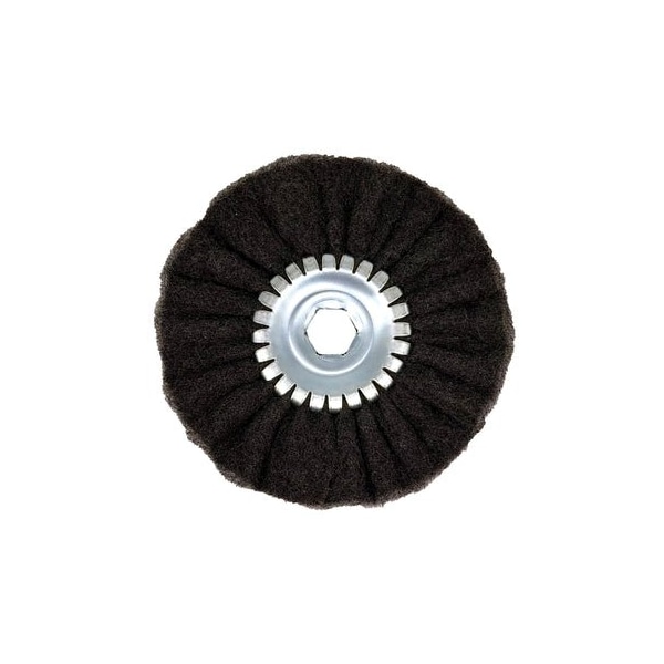 Renegade Products Usa 6 Inch Mini Airway Buffing Wheels, Ultra-Fine Black Satin FAW6XMBN2-2P-DUFS - main