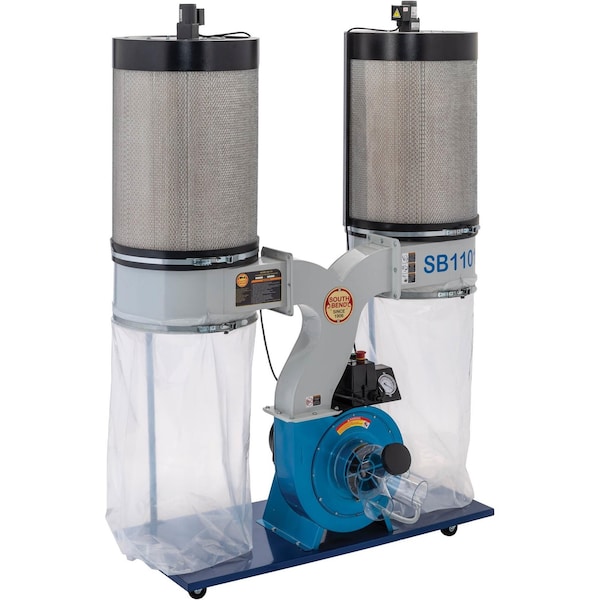 South Bend 3 HP Double Canister Dust Collector SB1101 - main