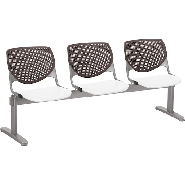 Kfi Kool Beam Seat Beam Seating, Tan Back, 71 in W 22" L 31" H, Polypropylene Seat 2300BEAM3-BP18-SP08 - main