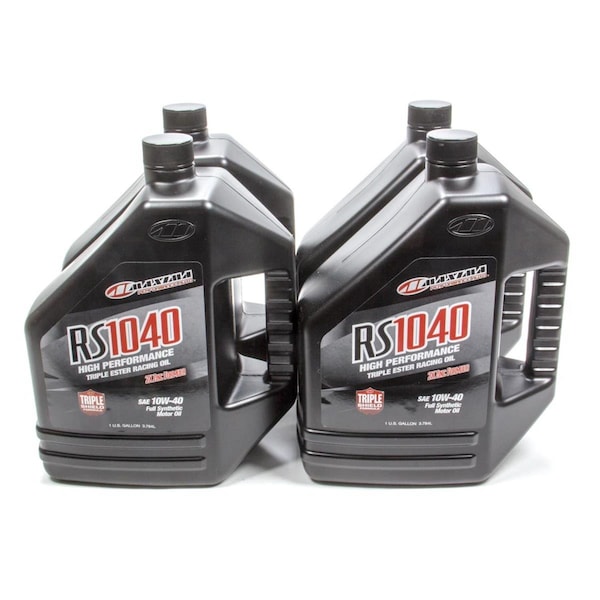 Maxima Racing Oils 39-169128 ZDDP 10W40 Synthetic RS1040 Motor Oil - 1 gal, 4PK MAX39-169128 - main