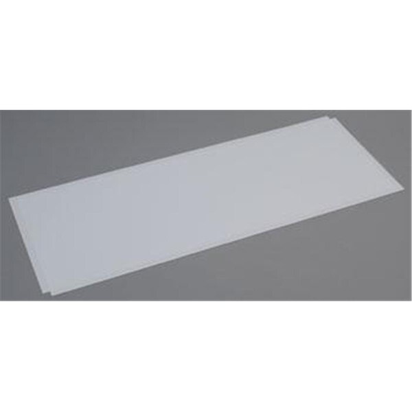 Evergreen 0.06 in. Styrene Plain Sheet Railroad Scratch Building Supply, Opaque White EVG9106 - main