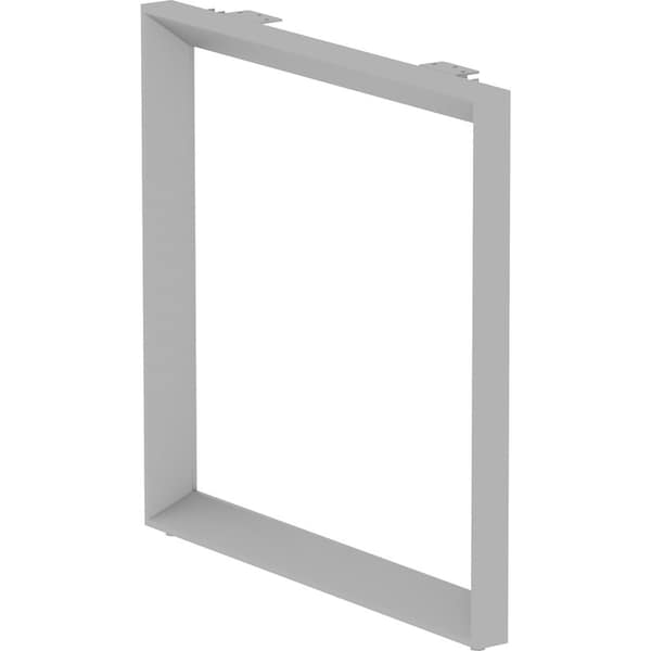 Lorell Relevance Series Side Leg Frame, 28.5" x 29.1", For 29.5" Deep Desktops, Silver LLR16205 - main