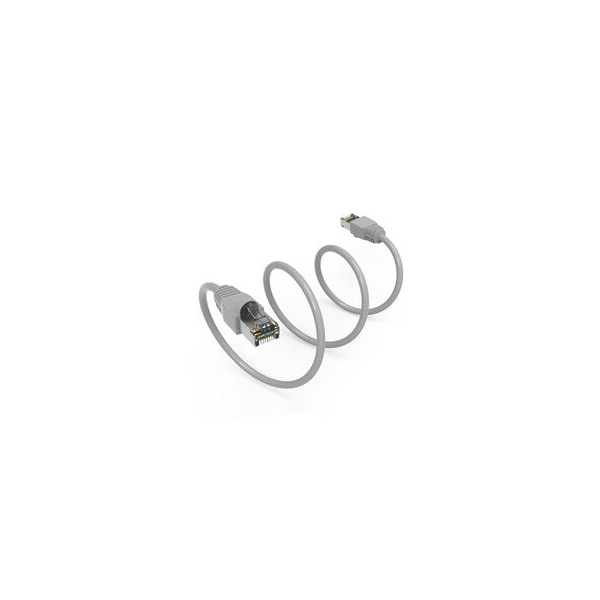 Cable Wholesale Shielded S/FTP Cat6a Ethernet Patch Cable, Snagless/Molded Boot, 26AWG, Gray, 6 foot 15X6-52106 - main