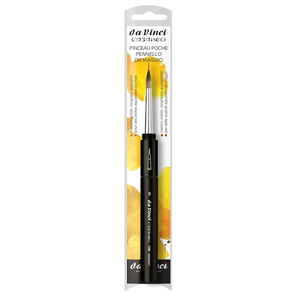 Da Vinci CASANEO Travel Pocket Liner, Synthetic, Watercolor, Double Section, Series 1599TP, Size 8 VA-1599TP_8 - main