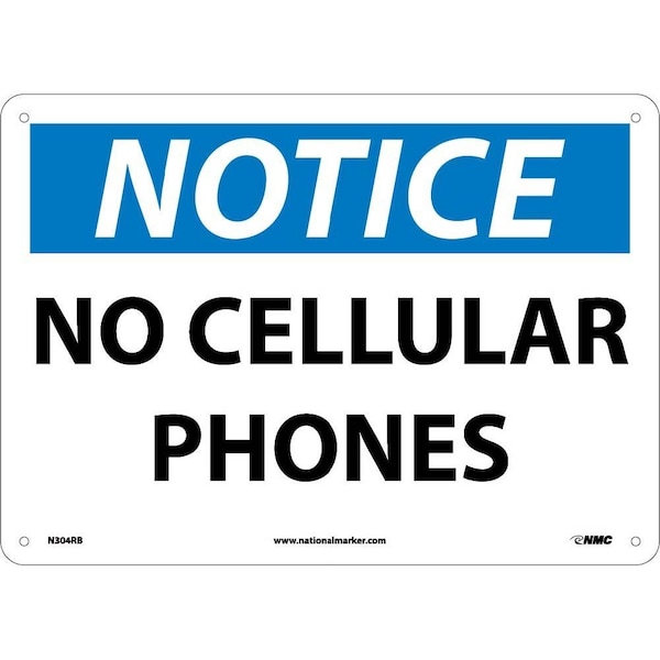 Nmc Notice No Cellular Phones Sign, N304RB N304RB - main