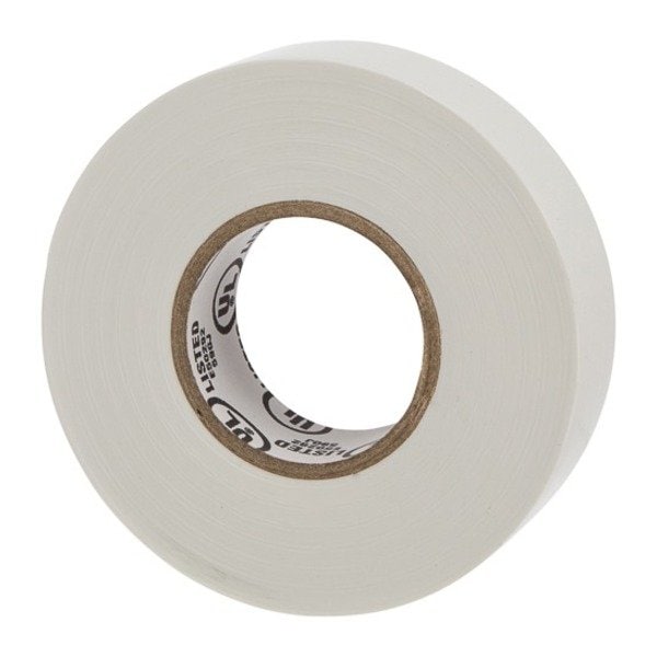 Warriorwrap Electrical Tape, Vinyl, 7 mil, White WW-716-WT - main