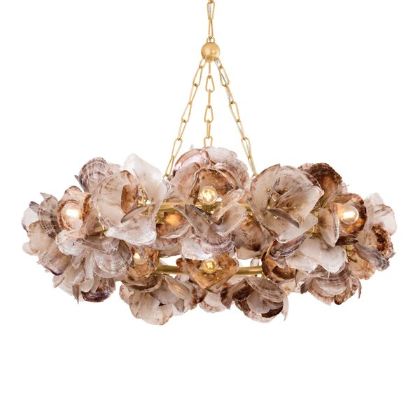 Corbett Lighting Galle 14 Light Chandelier in Vintage Gold Leaf Finish 543-40-VGL - main