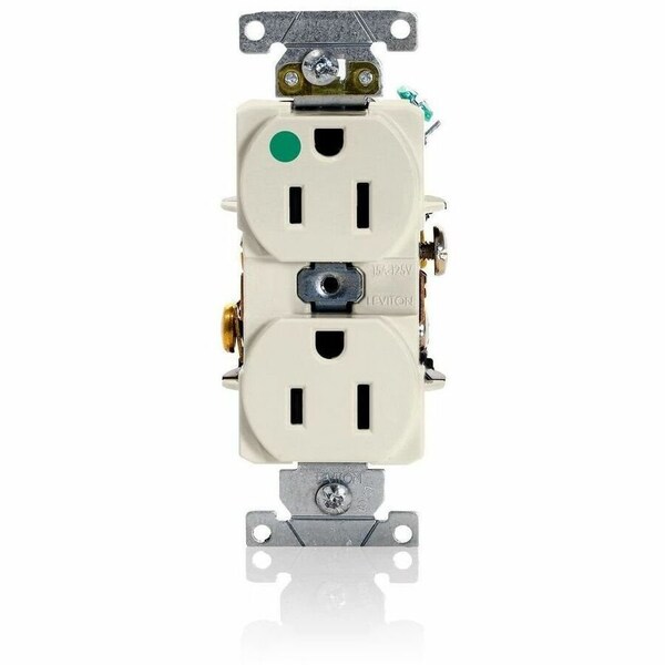 Leviton Dup Rec HG 15A 125V Self-Gr LtAl 8200-HT - main