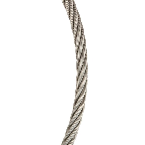Koch Industries Koch 016162 Aircraft Cable, 840 lb Working Load Limit, 250 ft L, 3/16 in Dia, Stainless Steel 16162 - main
