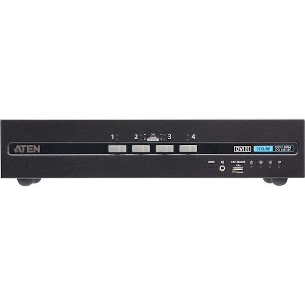Aten CS1144D4C 4-Port USB DVI Dual Display Secure KVM Switch with CAC (PSD PP v4.0 Compliant) CS1144D4C - main