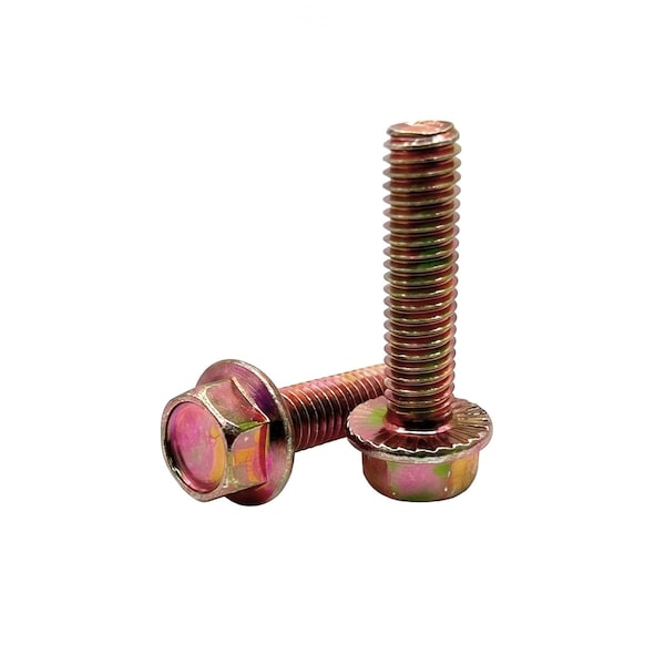 Zdb Industrial 5/16-18 x 1in Grade 5 Hex Flange Bolt, Zinc Yellow 10002817 - main