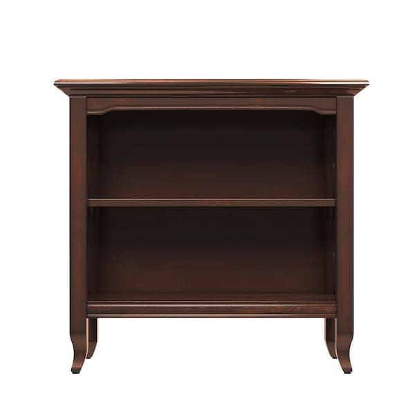 Homeroots 30" Brown Wood Two Tier Bookcase 389554 - main
