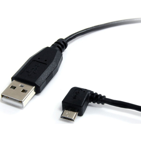 Startech.Com 6 ft Micro USB Cable - A to Left Angle Micro B UUSBHAUB6LA - main