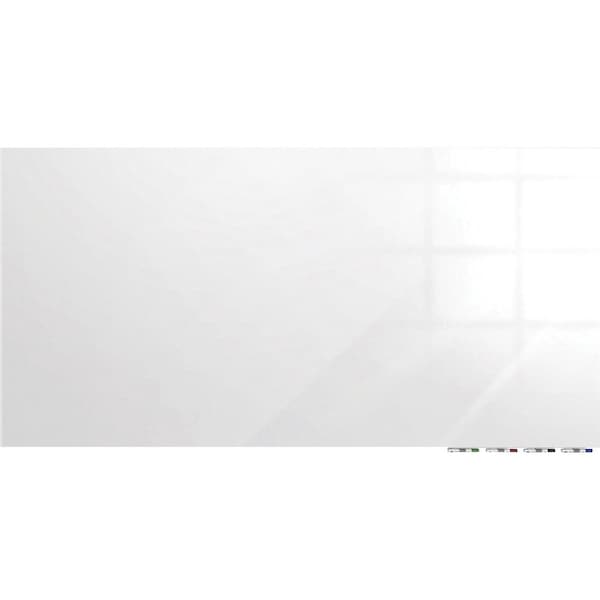 Ghent Magnetic Glassboard, 4Hx5 ft.W, 1/4", White, Glass, 48", 60", White ARIASM45WH - main