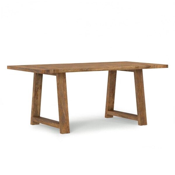Homeroots 72" Natural Solid Wood Dining Table 640697 - main