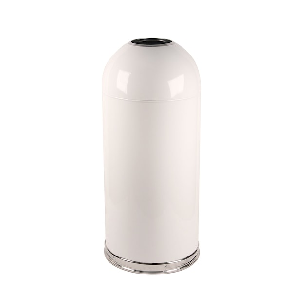 Witt Industries White Open Top Dome Receptacle 415DTWH - main