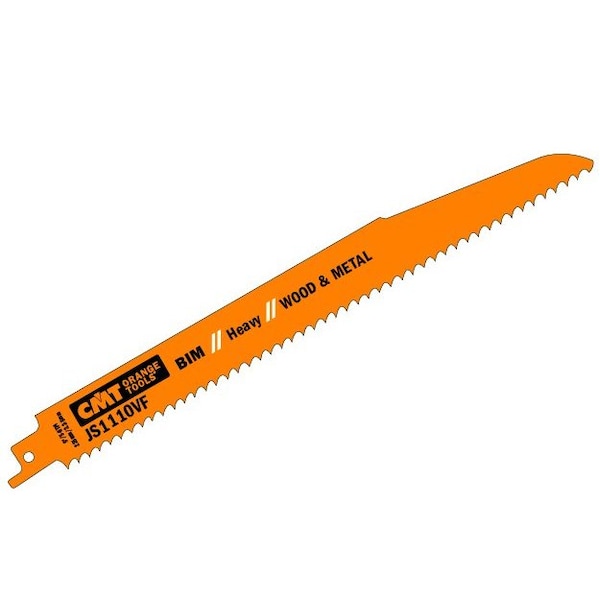 Cmt RECIPROCATING SAW BLADES for WOOD&METAL (BIM) 8inx 6-12TPI (20-PCS.) JS1110VF-20 - main