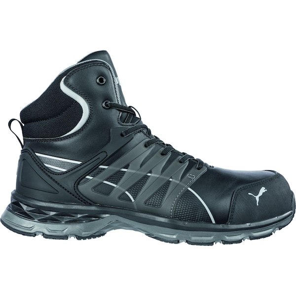 Puma Safety Shoes Men's 6 in Composite Toe Athletic High-Top Shoe, Black, 9, M, 633805 633805-9M - main