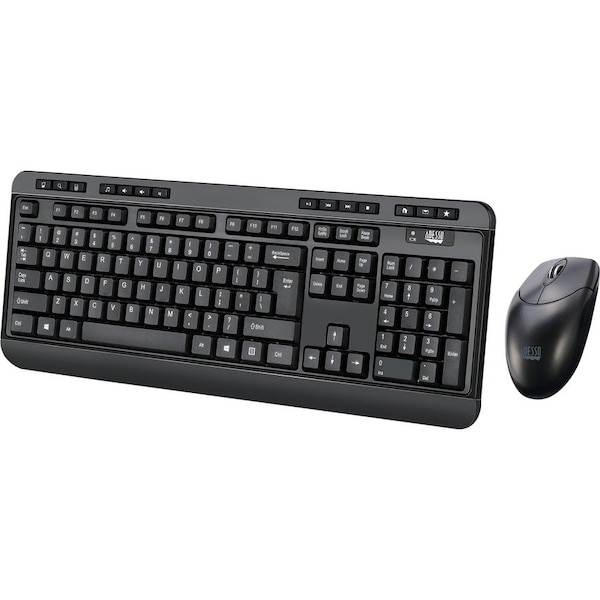Adesso WKB-1320CB Antimicrobial Wireless Desktop Keyboard and Mouse WKB1320CB - main