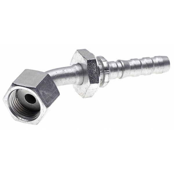 Gates Female Flat-Face O-Ring Swivel - 45 Bent Tube GlobalSpiral G20234-0810 - main