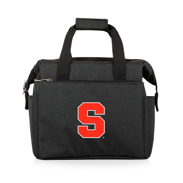 Picnic Time Family Of Brands NCAA Syracuse Orange On The Go Lunch Bag Cooler - Soft Cooler Lunch Box, Black 510-00-179-544-0 - main