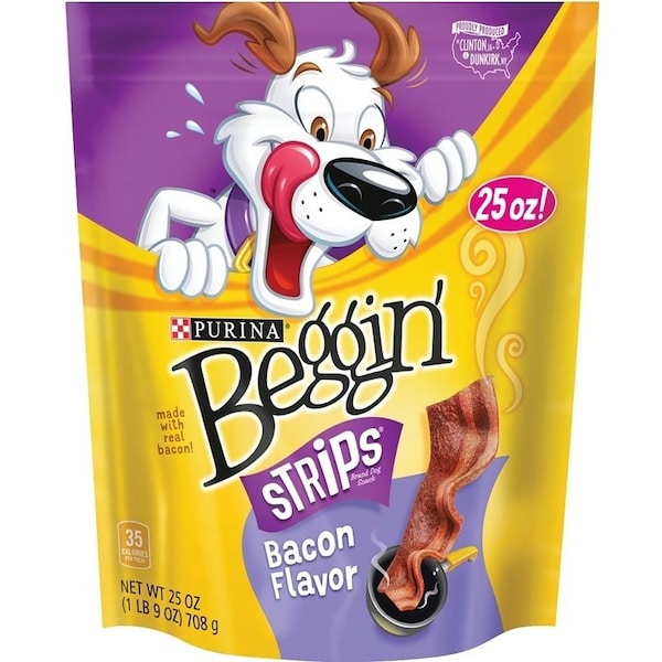 Purina Dog Treat, Bacon Flavor, 25 oz Pouch 3810011049 - main