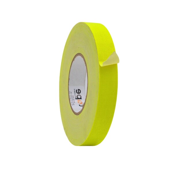 Wod Tape GTC12F Gaffer Tape Fluorescent Yellow 1 in. X 60 ft., 48PK WOD GTC12F-01000-48-60-FYE - main