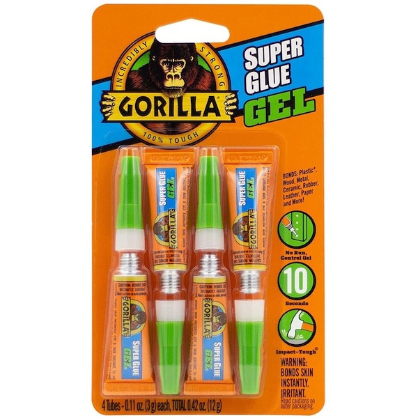 Gorilla Glue GLUE SUPER GEL 3GM TUBE 105809 - main