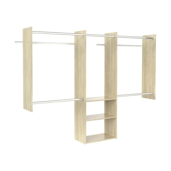 Easy Track 4ft-8ft Deluxe Starter Closet Kit, Honey Blonde RB1460-MJON - main