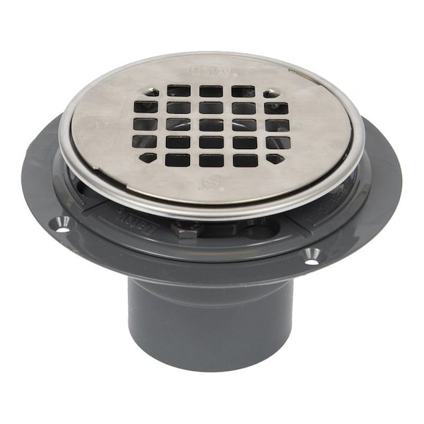 Oatey Round Drain, Stainless Steel, Polished Stainless Steel, For Tile and Marble Showers 42260 - main