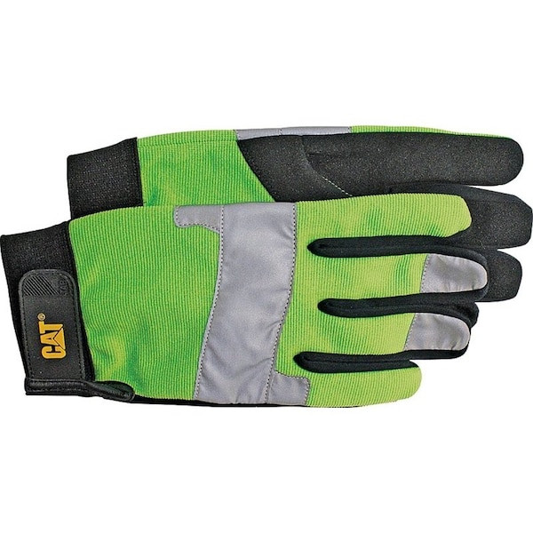 Cat Gloves Gloves XLG Hi Vis Padded Palm CAT012214J - main