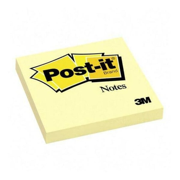 Post-It Note, Post-It, 3"X3", Yellow, PK12 654 - main