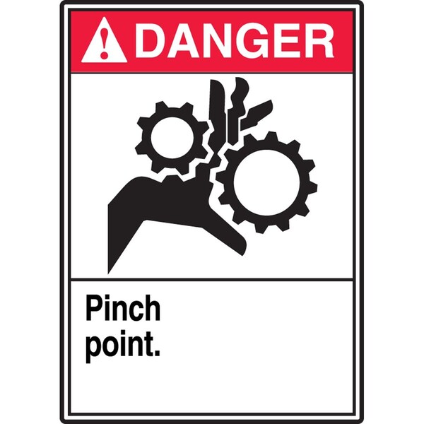 Accuform ANSI DANGER SAFETY LABEL PINCH LEQM167XVE - main