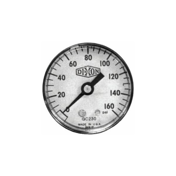 Dixon Valve Standard Dry Gauges, 0 to 600 psi, 1/4 in NPT (M), Lower Mount Mount, 10PK 238-GL350 - main