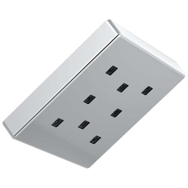 Delta Universal Showering Components H2Okinetic Single-Setting Metal Raincan Shower Head In Chrome 52171 - main