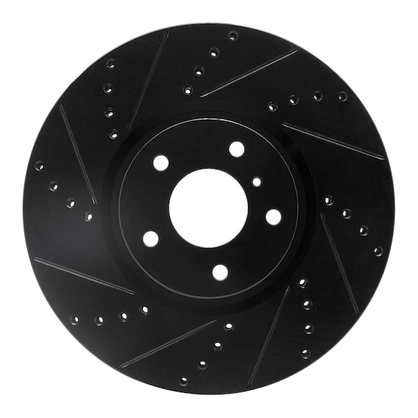 Dynamic Friction Co DFC Brake Rotor - Drilled and Slotted - Black 633-68011L - main