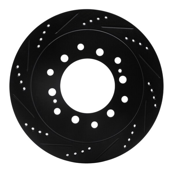 Dynamic Friction Co DFC Brake Rotor - Drilled and Slotted - Black 633-76127L - main