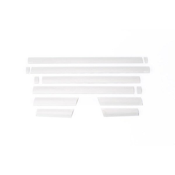 Putco Rocker Panel Protector, 12 Piece; Polished; Stainless Steel; 4-1/4 Inch 3751472 - main