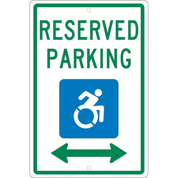 Nmc State Handicapped Reserved Parking Sign New York, TMS327H TMS327H - main